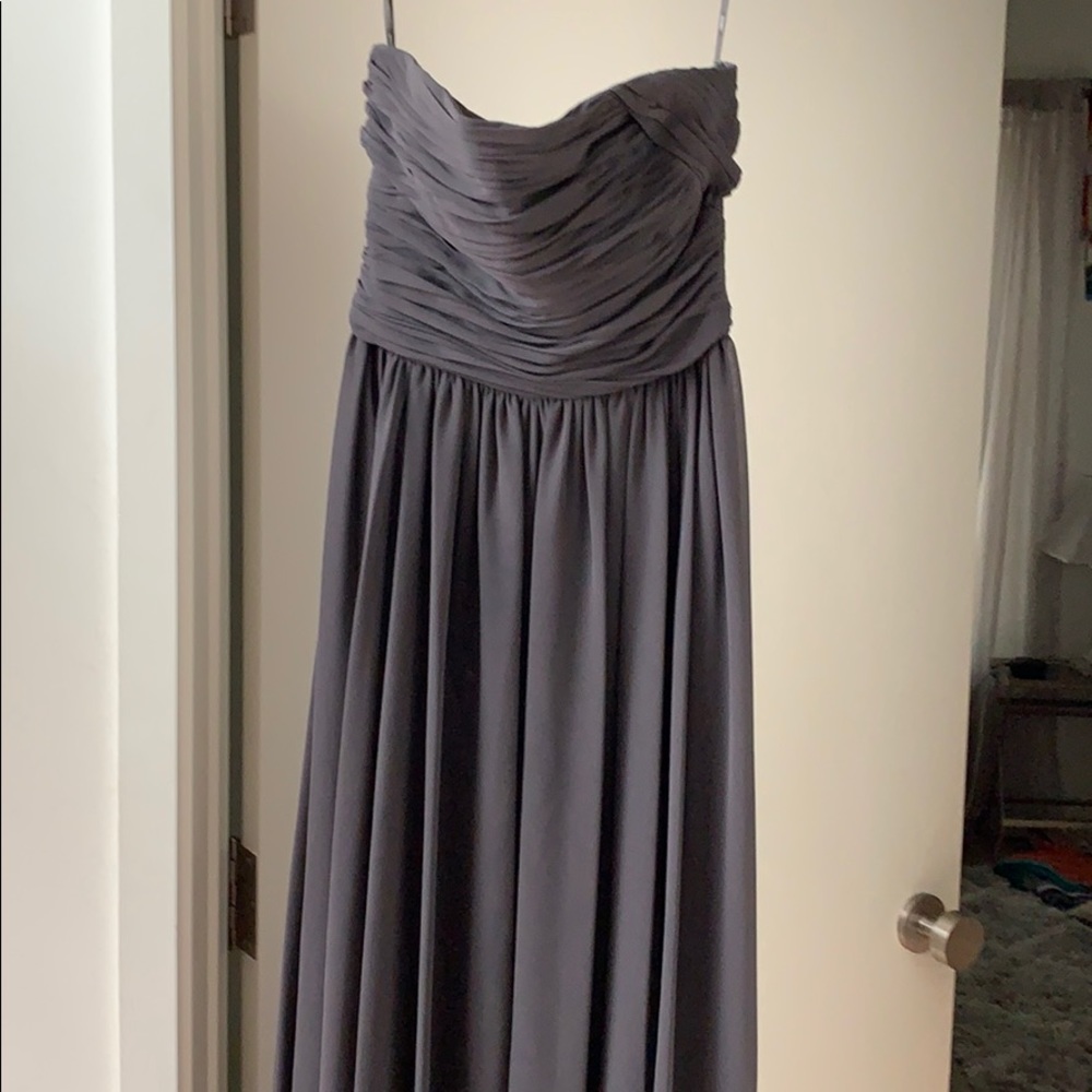 Strapless chocolate dress